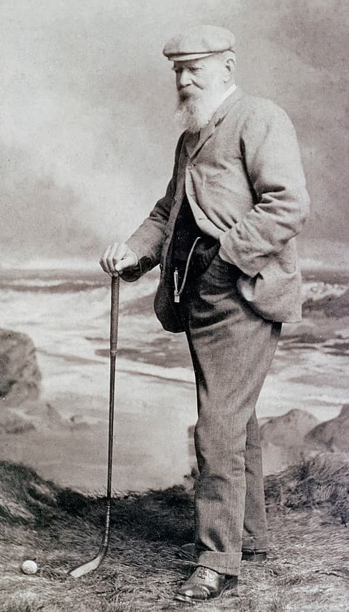 Old Tom Morris at the Home of Golf, period photograph, c. 1901