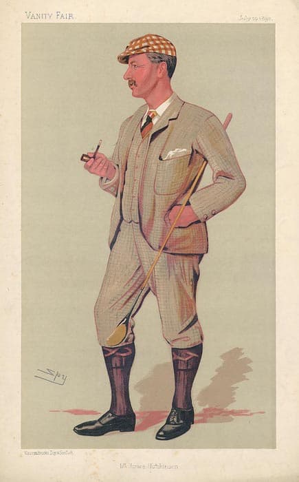 “Golf” — Horace Hutchinson, “Spy” (Leslie Ward), Vanity Fair, 1890
