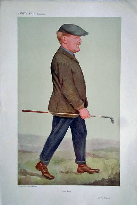 J. H. Taylor, “Spy” (Leslie Ward), Vanity Fair, 1906