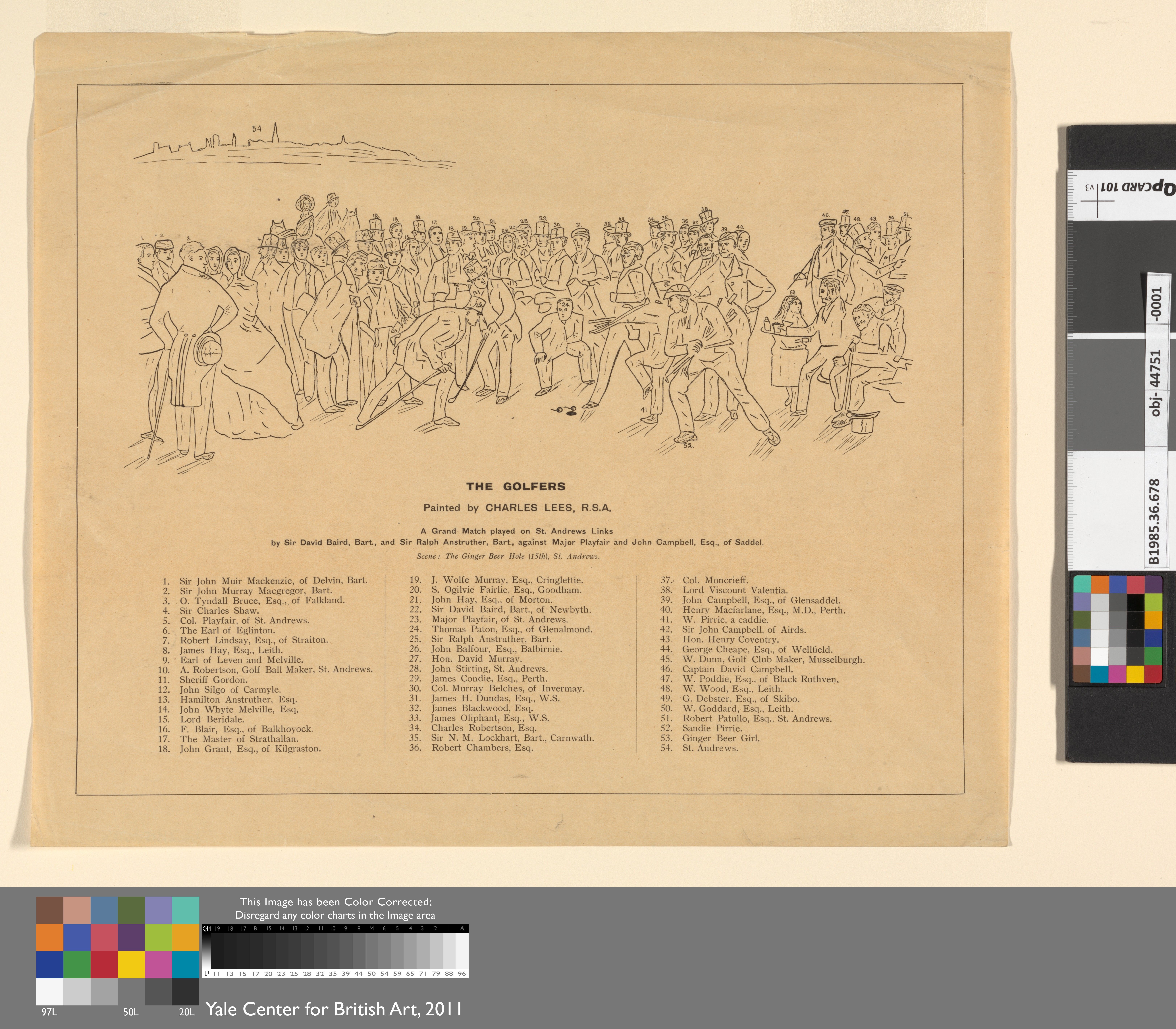 The Golfers — A Grand Match Played over St Andrews Links
